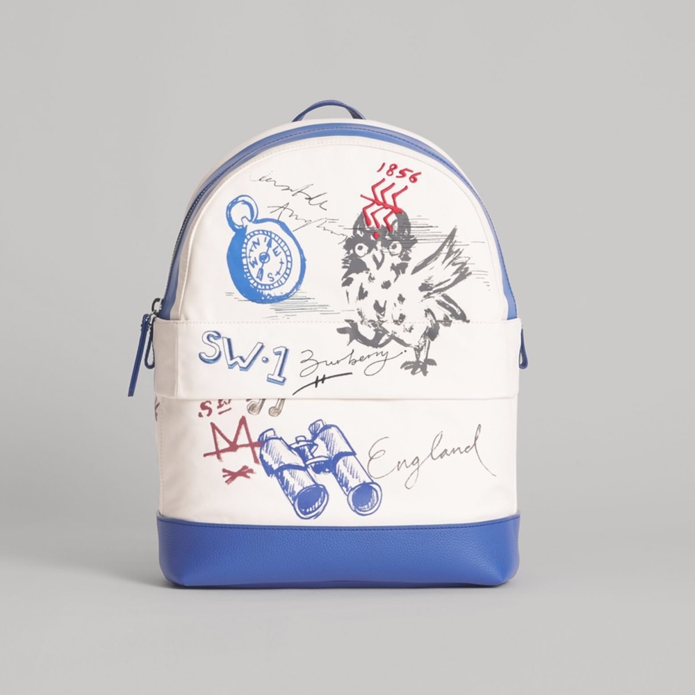 Burberry Adventure print cotton canvas backpack - Picture 6 of 7